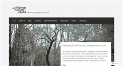 Desktop Screenshot of childrensnurseryschool.org