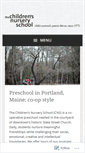 Mobile Screenshot of childrensnurseryschool.org