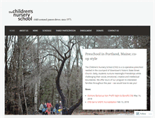 Tablet Screenshot of childrensnurseryschool.org